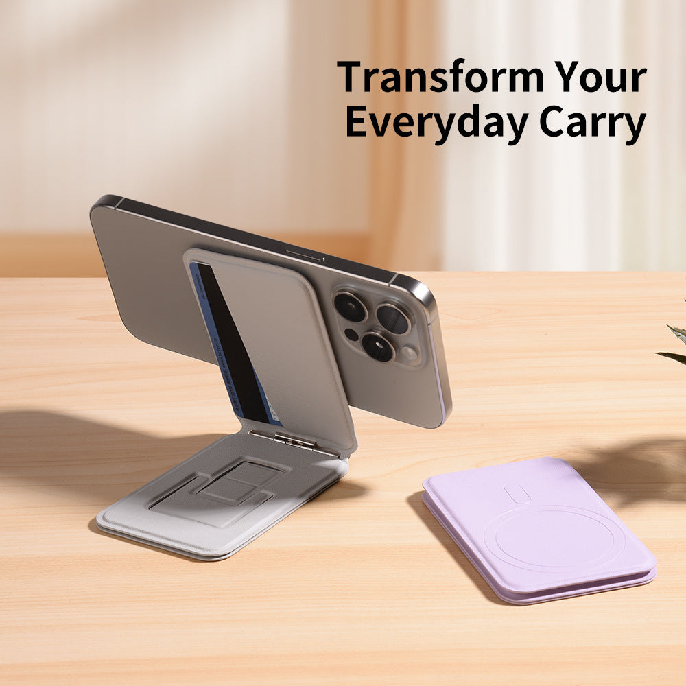 Magnetic phone holder card holder