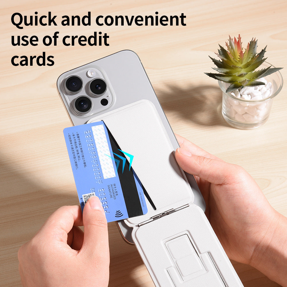 Magnetic phone holder card holder